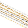 Wholesale Jewelry Stainless Steel Diamond Cross Chain Ball Bead Chain 18K Gold Plated