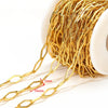Wholesale Jewelry Stainless Steel Diamond Cross Chain Ball Bead Chain 18K Gold Plated