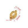 Wholesale Jewelry Stainless Steel Double Hole Crystal Connector Fish Pattern Retro Style Titanium Steel Diy Accessories For Necklace And Bracelet