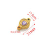 Wholesale Jewelry Stainless Steel Double Hole Crystal Connector Fish Pattern Retro Style Titanium Steel Diy Accessories For Necklace And Bracelet