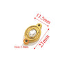 Wholesale Jewelry Stainless Steel Double Hole Crystal Connector Fish Pattern Retro Style Titanium Steel Diy Accessories For Necklace And Bracelet