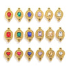 Wholesale Jewelry Stainless Steel Double Hole Crystal Connector Fish Pattern Retro Style Titanium Steel Diy Accessories For Necklace And Bracelet