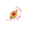 Wholesale Jewelry Stainless Steel Double Hole Crystal Connector Fish Pattern Retro Style Titanium Steel Diy Accessories For Necklace And Bracelet