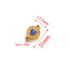 Wholesale Jewelry Stainless Steel Double Hole Crystal Connector Fish Pattern Retro Style Titanium Steel Diy Accessories For Necklace And Bracelet
