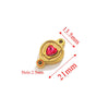 Wholesale Jewelry Stainless Steel Double Hole Crystal Connector Fish Pattern Retro Style Titanium Steel Diy Accessories For Necklace And Bracelet