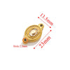 Wholesale Jewelry Stainless Steel Double Hole Crystal Connector Fish Pattern Retro Style Titanium Steel Diy Accessories For Necklace And Bracelet