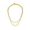 Wholesale Jewelry Stainless Steel Doublelayered Clavicle Chain Snake Bone Chain Punk Style Electroplated Unisex Necklace