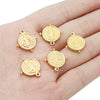 Wholesale Jewelry Stainless Steel Doublesided Retro Cross Pendant 18K Vacuum Plated