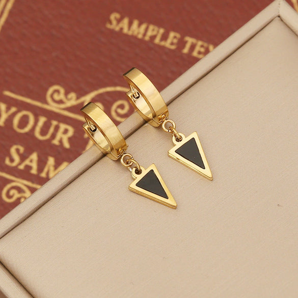 Wholesale Jewelry Stainless Steel Dripping Oil Butterfly Heart Star Earrings For Women