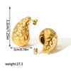Wholesale Jewelry Stainless Steel Drop Shape Electroplating Women's Earrings