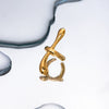Wholesale Jewelry Stainless Steel Dropshaped Geometric Electroplated Women's Ear Bone Clip Earrings