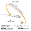 Wholesale Jewelry Stainless Steel Electroplated Bracelet With Zircon