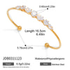 Wholesale Jewelry Stainless Steel Electroplated Bracelet With Zircon