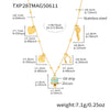 Wholesale Jewelry 316L Stainless Steel Electroplated 18K Gold Chain Style Clavicle Necklace And Bracelet Set For Women