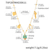 Wholesale Jewelry 316L Stainless Steel Electroplated 18K Gold Chain Style Clavicle Necklace And Bracelet Set For Women