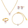 Wholesale Jewelry 316L Stainless Steel Electroplating Chain Style For Girls And Women