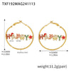 Wholesale Jewelry 316L Stainless Steel Enamel Glaze Inlaid Zircon Letter Light Luxury Style Electroplated Necklace Bracelet Earrings For Women