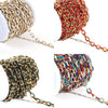Wholesale Jewelry Stainless Steel Enamel Oil Drop Chain Handmade Bracelet Necklace