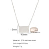 Wholesale Jewelry Stainless Steel Envelope Necklace With Engraving Electroplating Unisex Fashion