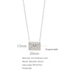 Wholesale Jewelry Stainless Steel Envelope Necklace With Engraving Electroplating Unisex Fashion