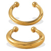 Wholesale Jewelry Stainless Steel Exaggerated Open Design Electroplated Bracelet