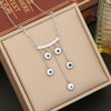 Wholesale Jewelry Stainless Steel Eye Pendant Ochain Necklace With Electroplating And Personality Style