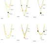 Wholesale Jewelry Stainless Steel Fashion Multi Layer Irregular Clavicle Chain Pendant Necklace With Electroplating Treatment
