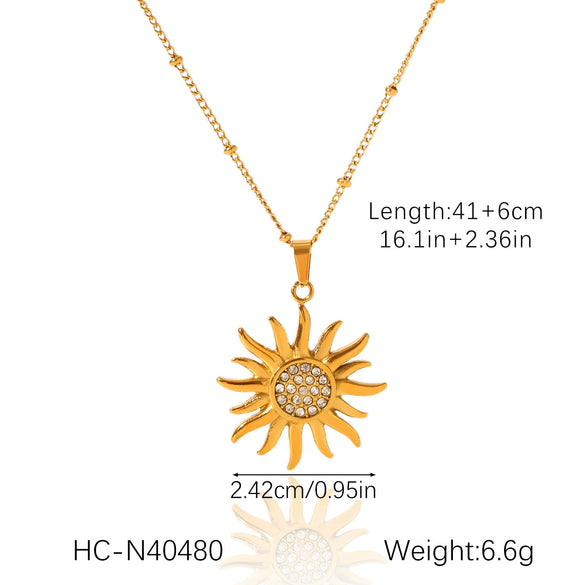 Wholesale Jewelry Stainless Steel Flower Geometric Style Earrings Set With Diamonds