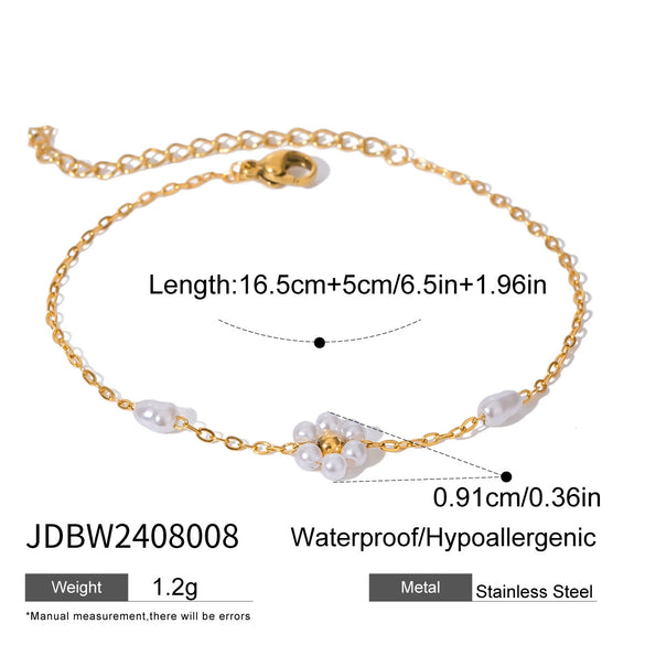 Wholesale Jewelry Stainless Steel Flower Geometric Style Electroplating Women's Necklace Earrings Bracelet