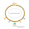 Wholesale Jewelry Stainless Steel Fourleaf Clover Tree Of Life Round Pendant Earrings Necklace Set Electroplated For Women