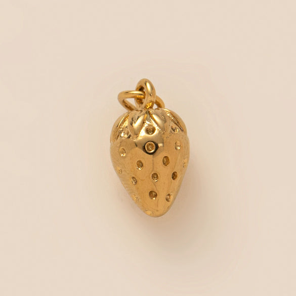 Wholesale Jewelry Stainless Steel Fruit Pattern Electroplated Pendant Necklace