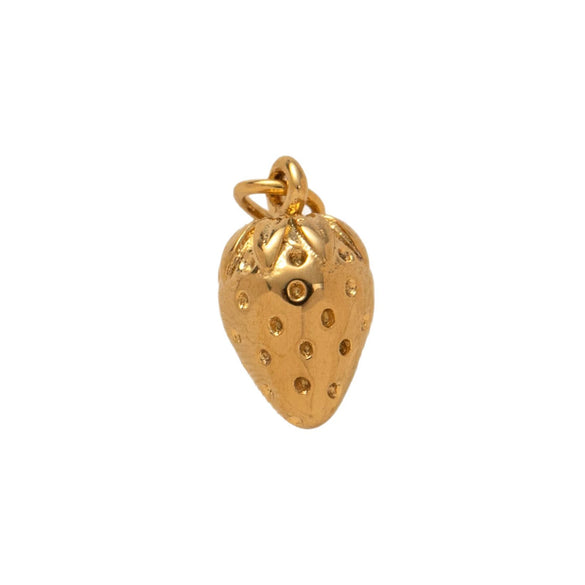 Wholesale Jewelry Stainless Steel Fruit Pattern Electroplated Pendant Necklace