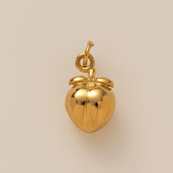 Wholesale Jewelry Stainless Steel Fruit Pattern Electroplated Pendant Necklace