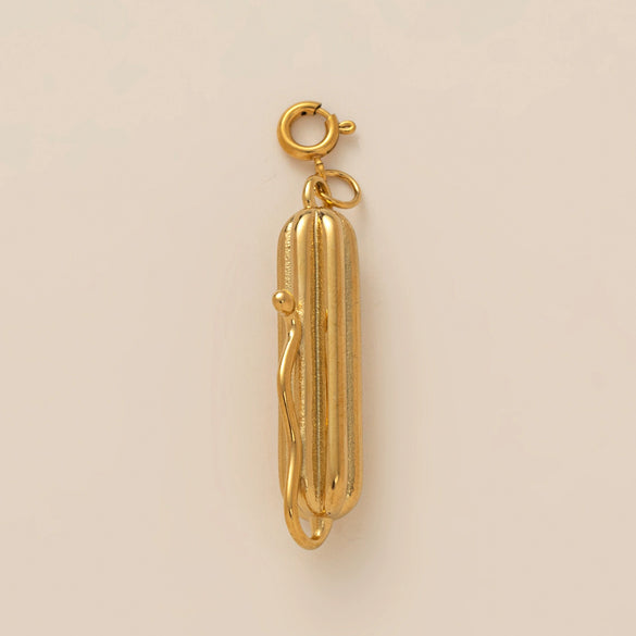 Wholesale Jewelry Stainless Steel Fruit Pattern Electroplated Pendant Necklace