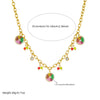 Wholesale Jewelry Stainless Steel Fruit Pattern Pendant Necklace With O Word Chain And Electroplating