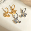 Wholesale Jewelry Stainless Steel Fruit Style Cherry Pendant Earrings With Electroplating