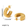Wholesale Jewelry Stainless Steel Gear Geometric Style Electroplating Jewelry Set For Women