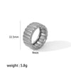 Wholesale Jewelry Stainless Steel Gear Geometric Style Electroplating Jewelry Set For Women