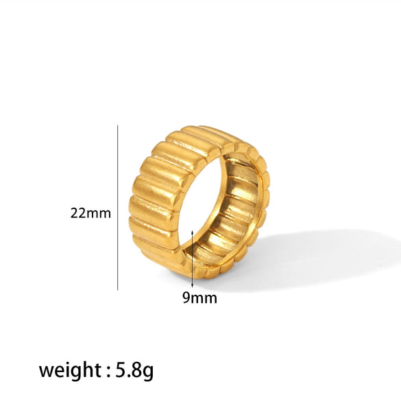 Wholesale Jewelry Stainless Steel Gear Geometric Style Electroplating Jewelry Set For Women