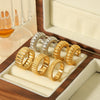 Wholesale Jewelry Stainless Steel Gear Geometric Style Electroplating Jewelry Set For Women