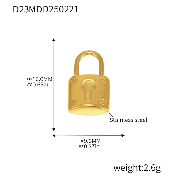 Wholesale Jewelry Stainless Steel Geometric And Flower And Heart Shape Pendant 18K Gold Plated