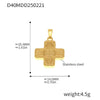Wholesale Jewelry Stainless Steel Geometric And Flower And Heart Shape Pendant 18K Gold Plated