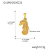Wholesale Jewelry Stainless Steel Geometric And Flower And Heart Shape Pendant 18K Gold Plated