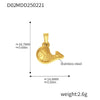 Wholesale Jewelry Stainless Steel Geometric And Flower And Heart Shape Pendant 18K Gold Plated