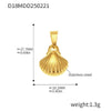 Wholesale Jewelry Stainless Steel Geometric And Flower And Heart Shape Pendant 18K Gold Plated