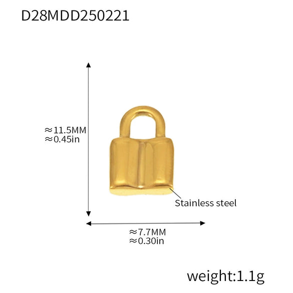 Wholesale Jewelry Stainless Steel Geometric And Flower And Heart Shape Pendant 18K Gold Plated