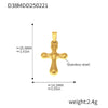 Wholesale Jewelry Stainless Steel Geometric And Flower And Heart Shape Pendant 18K Gold Plated