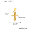 Wholesale Jewelry Stainless Steel Geometric And Flower And Heart Shape Pendant 18K Gold Plated