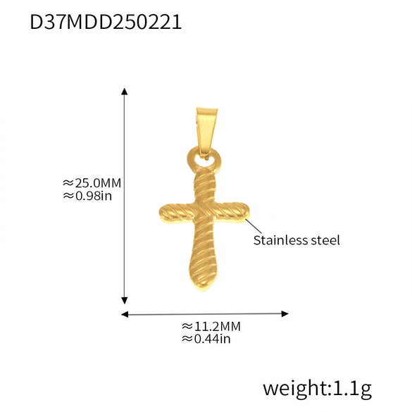 Wholesale Jewelry Stainless Steel Geometric And Flower And Heart Shape Pendant 18K Gold Plated