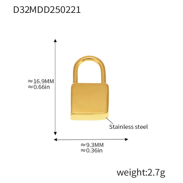 Wholesale Jewelry Stainless Steel Geometric And Flower And Heart Shape Pendant 18K Gold Plated